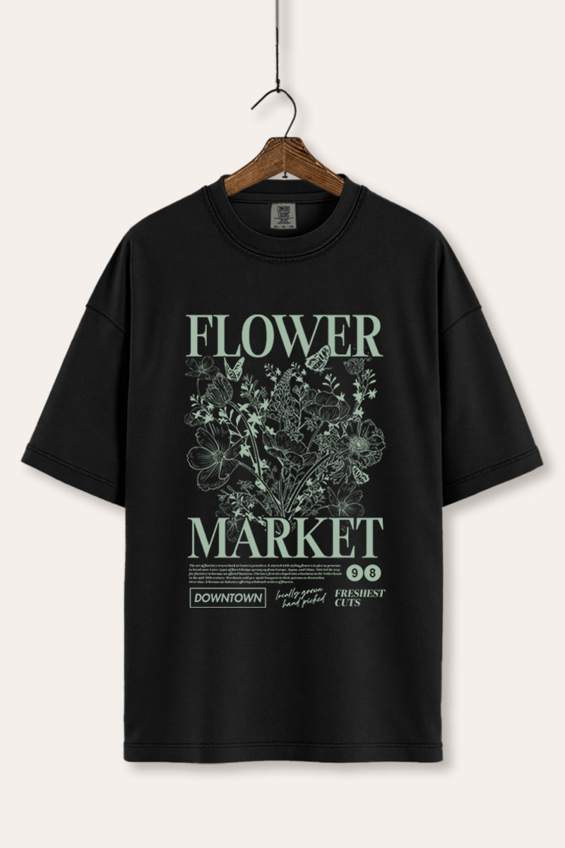 "flower market" bouquet graphic comfort colors® tee