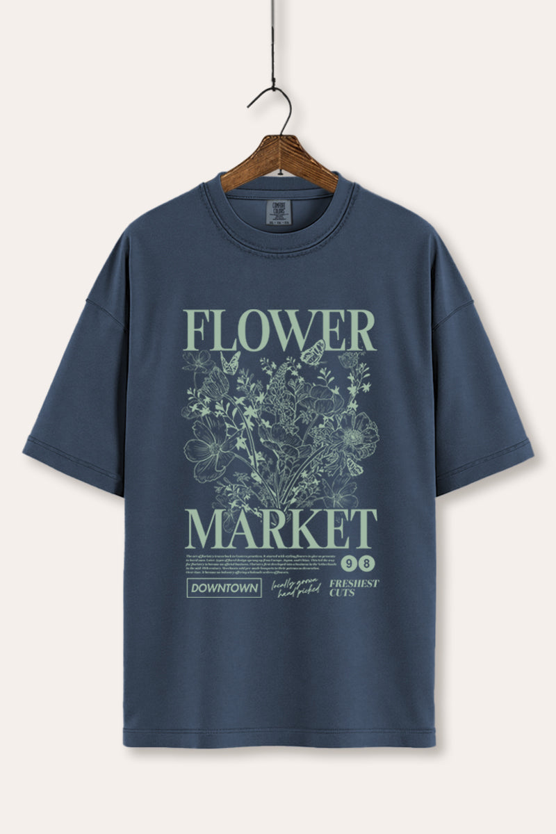 "flower market" bouquet graphic comfort colors® tee