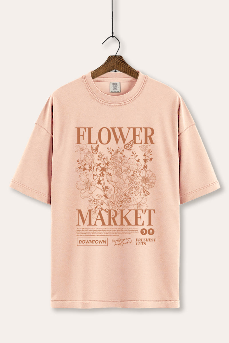 "flower market" bouquet graphic comfort colors® tee