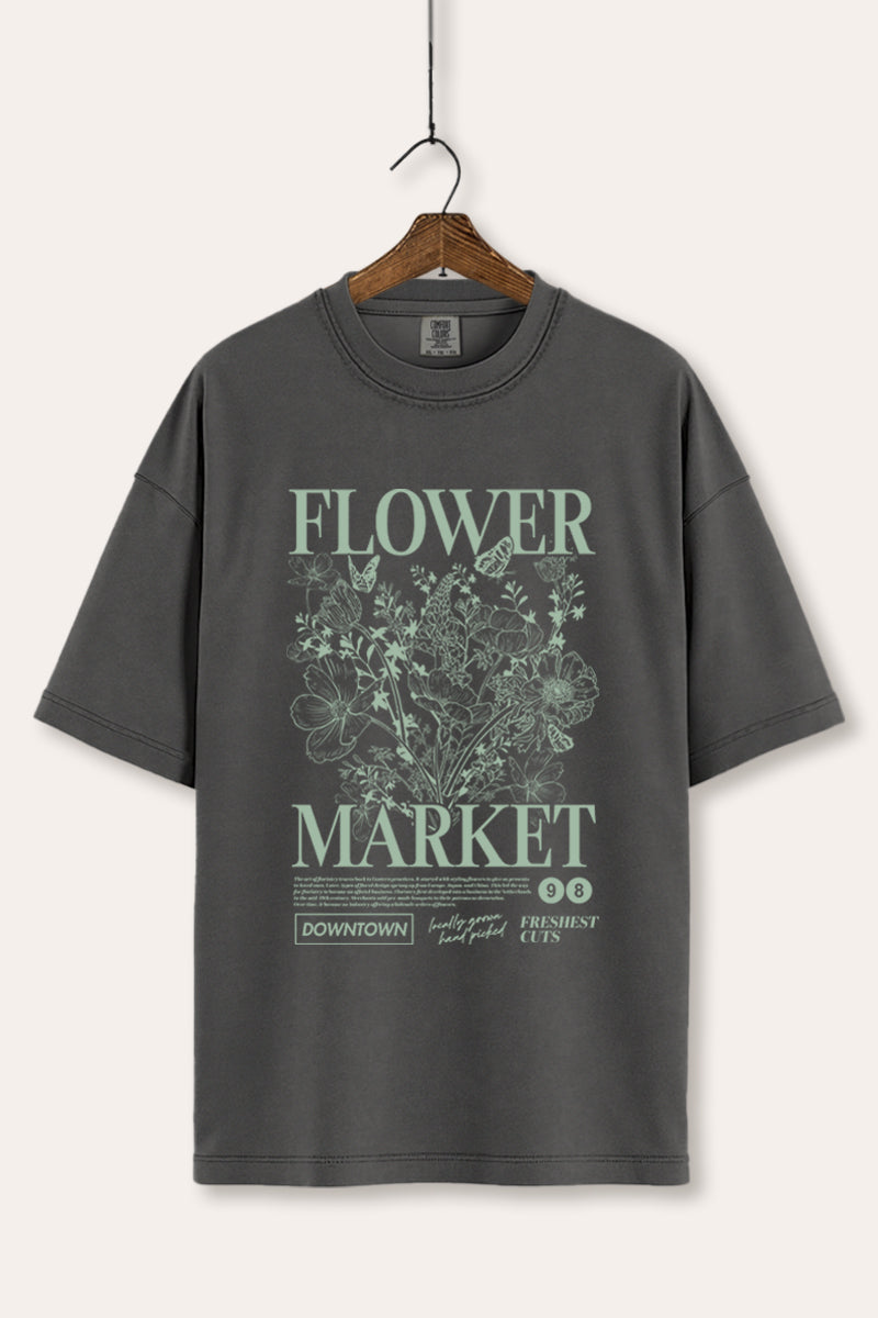 "flower market" bouquet graphic comfort colors® tee