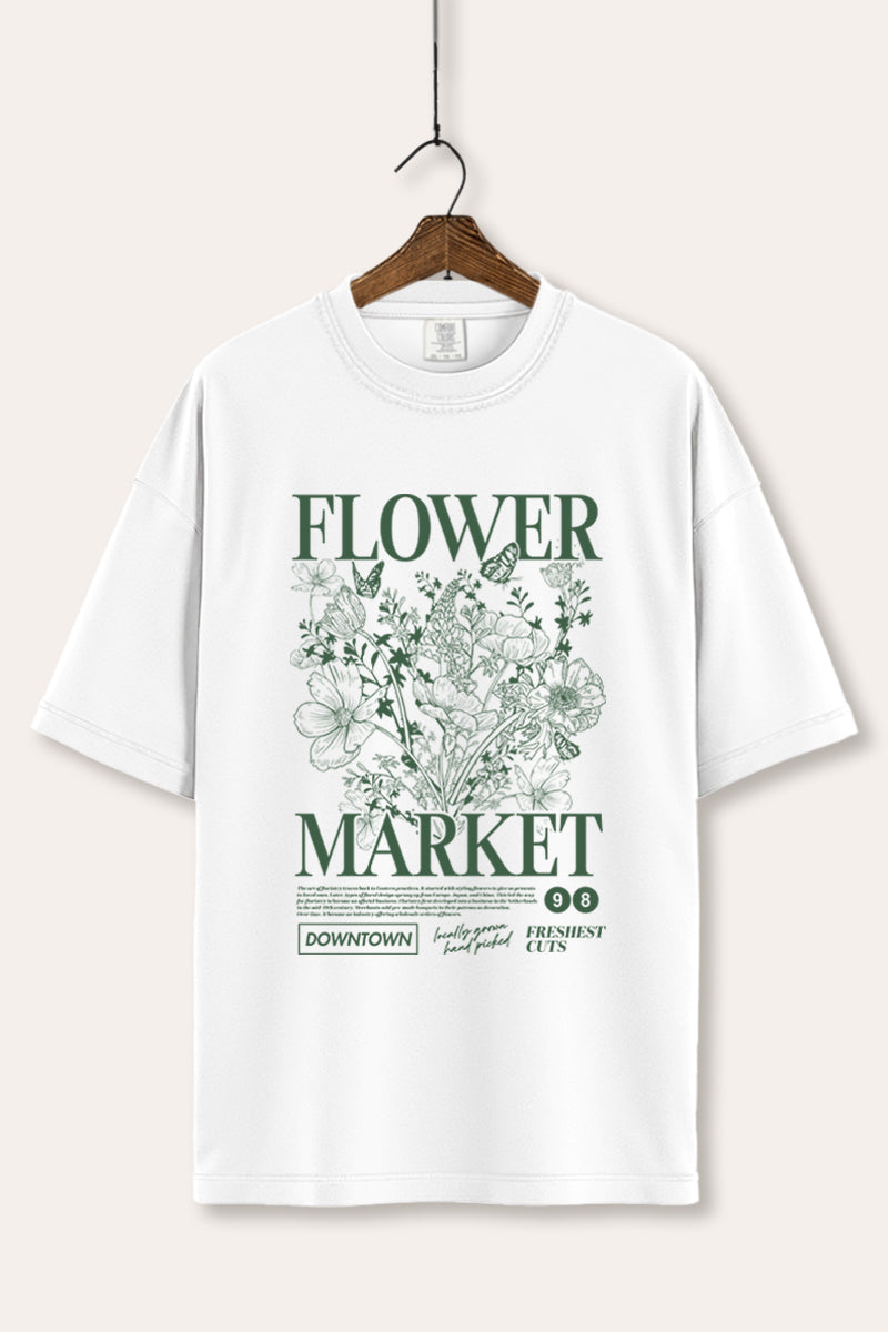 "flower market" bouquet graphic comfort colors® tee