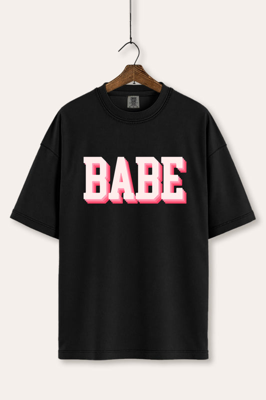 Babe Lettering Typography Women's Comfort Tee