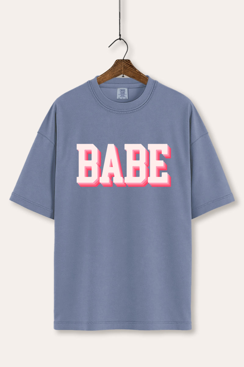 Babe Lettering Typography Women's Comfort Tee