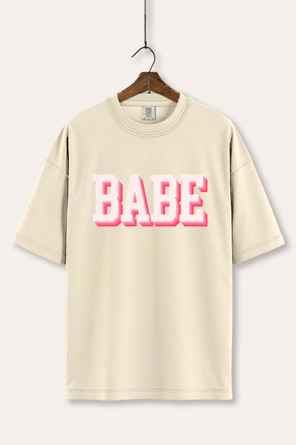 Babe Lettering Typography Women's Comfort Tee