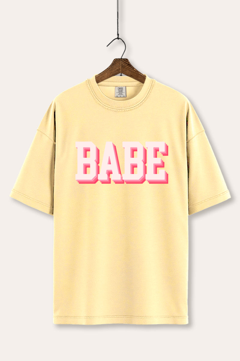 Babe Lettering Typography Women's Comfort Tee