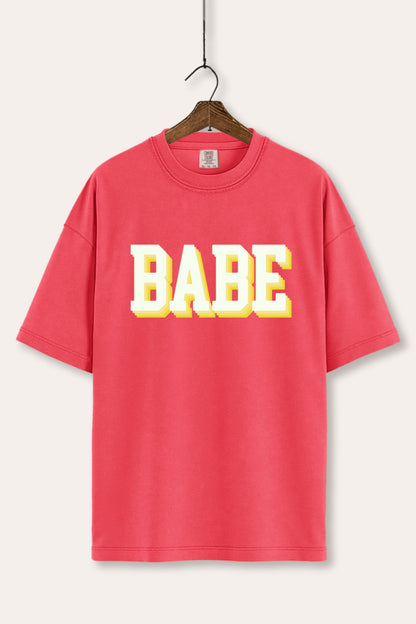 Babe Lettering Typography Women's Comfort Tee