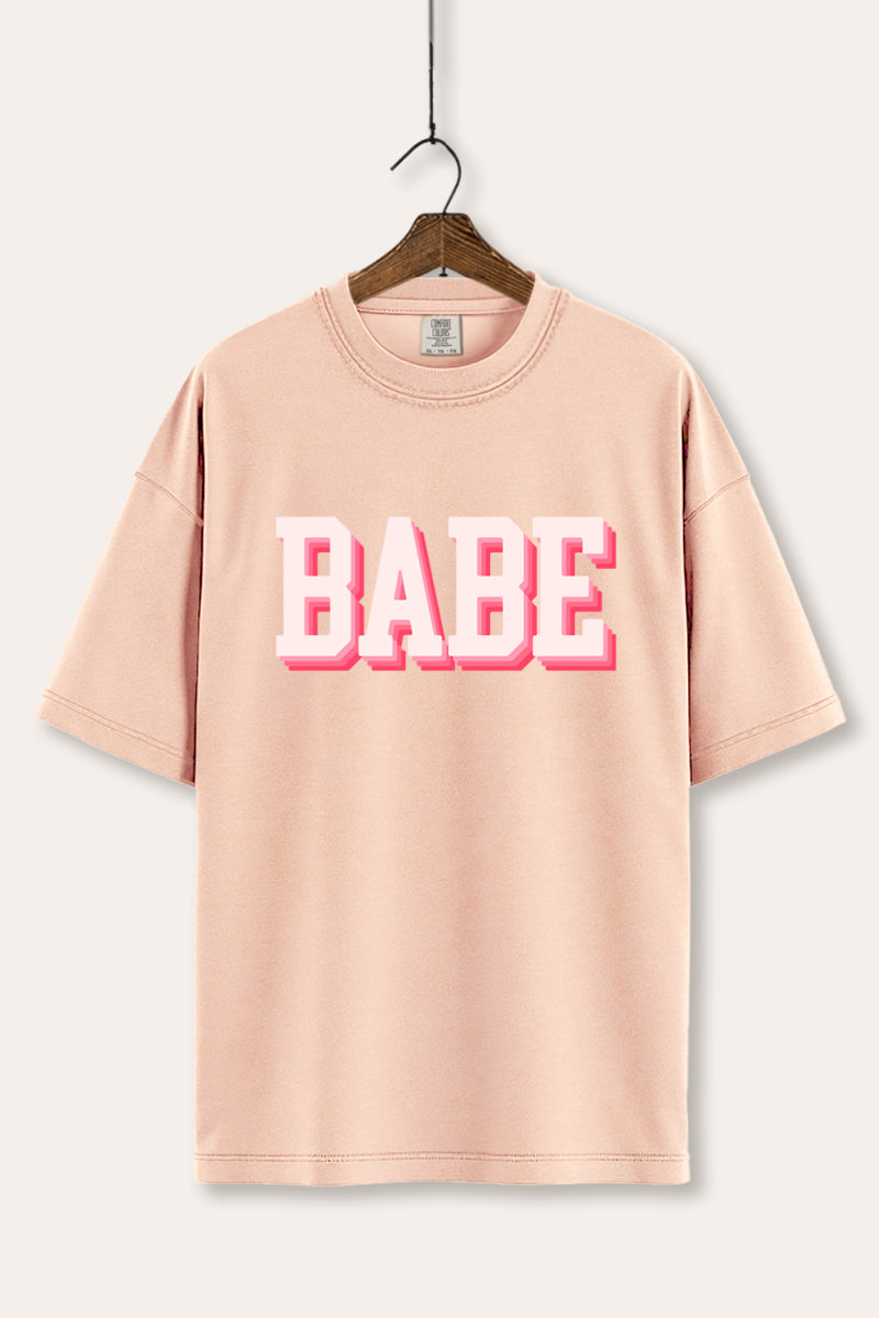 Babe Lettering Typography Women's Comfort Tee