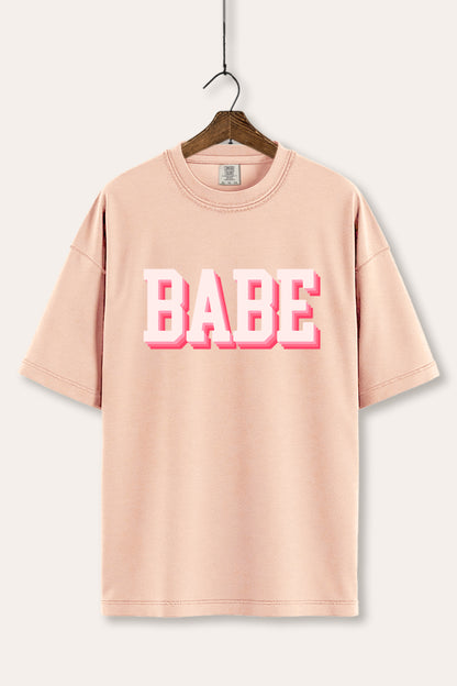 Babe Lettering Typography Women's Comfort Tee