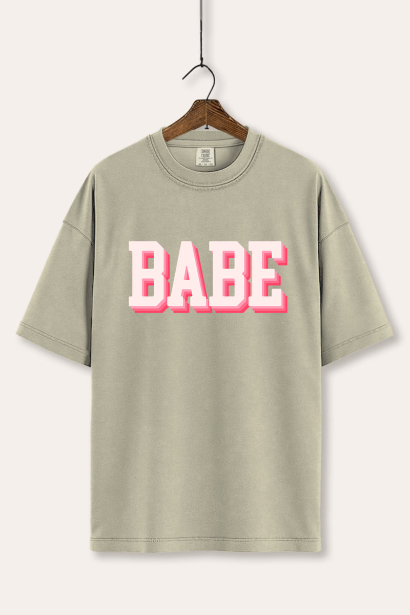 Babe Lettering Typography Women's Comfort Tee