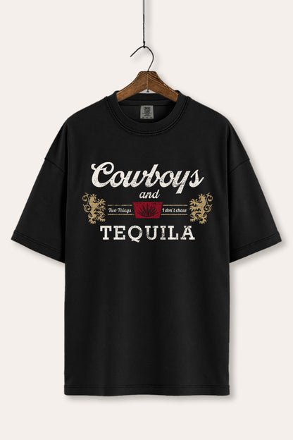 Cowboys & Tequila Western Graphic Women's Comfort Tee