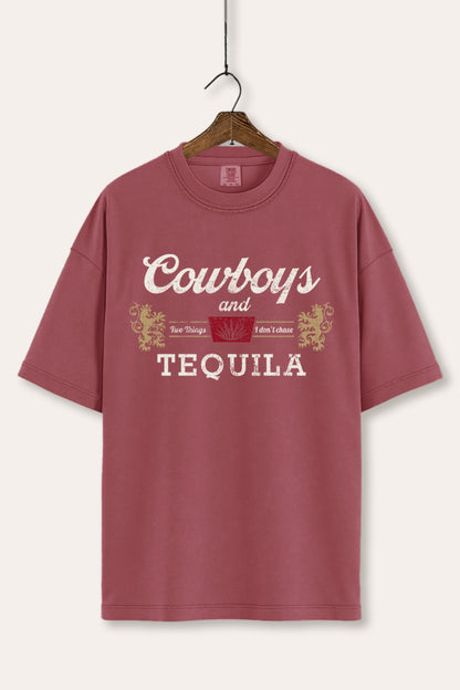 Cowboys & Tequila Western Graphic Women's Comfort Tee