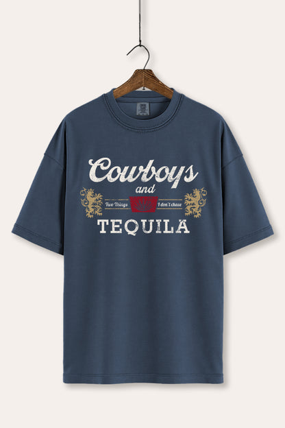 Cowboys & Tequila Western Graphic Women's Comfort Tee