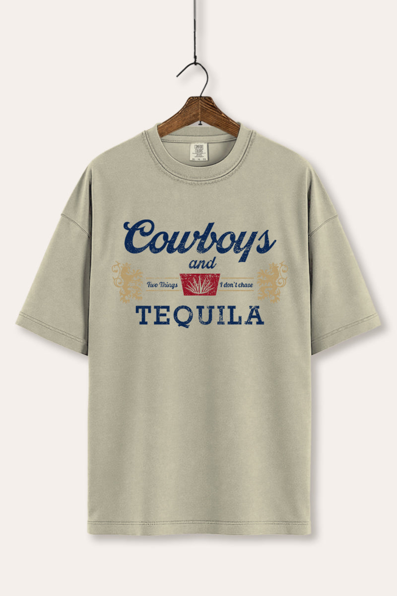 "cowboys & tequila" graphic comfort colors® tee