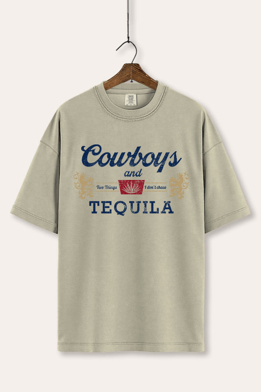 "cowboys & tequila" graphic comfort colors® tee