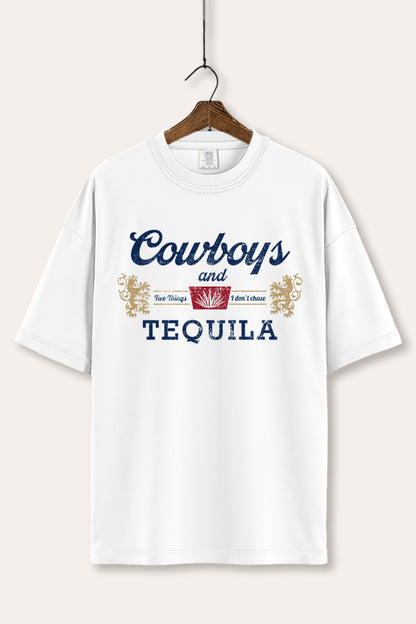 Cowboys & Tequila Western Graphic Women's Comfort Tee