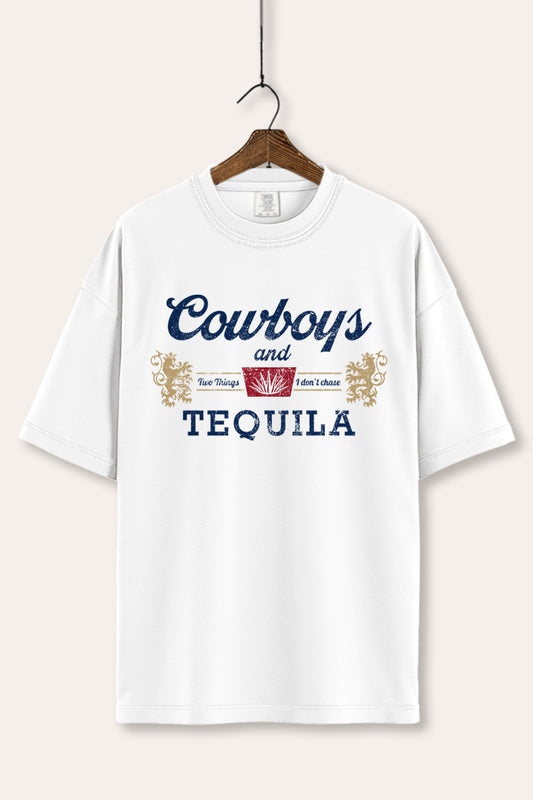 "cowboys & tequila" graphic comfort colors® tee