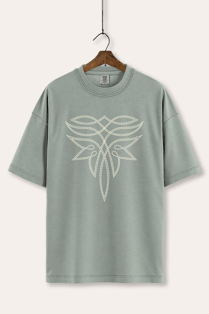 Western Boots Toe Stitch Graphic Women's Comfort Tee