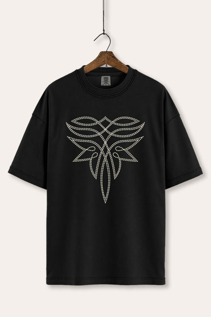 Western Boots Toe Stitch Graphic Women's Comfort Tee