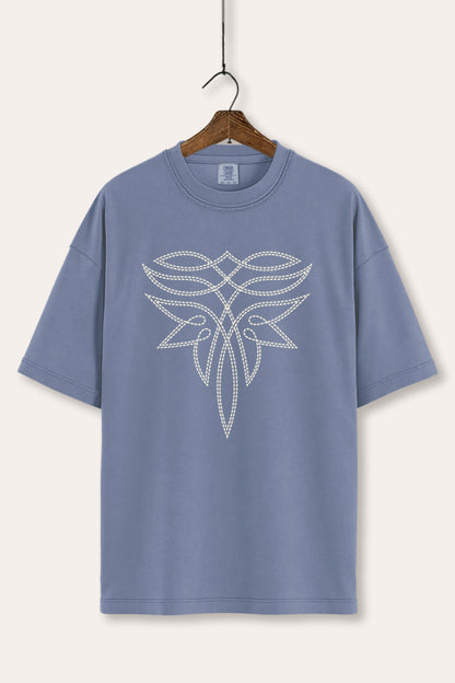 Western Boots Toe Stitch Graphic Women's Comfort Tee
