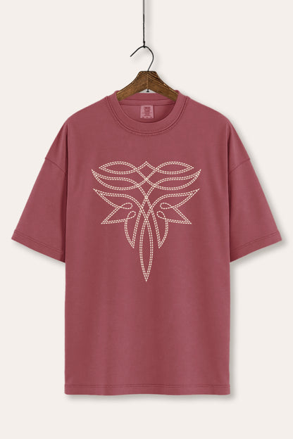 Western Boots Toe Stitch Graphic Women's Comfort Tee