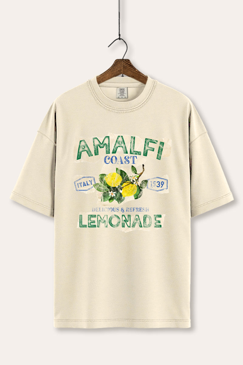 Amalfi Coast Lemon Fruit Graphic Women's Comfort Tee