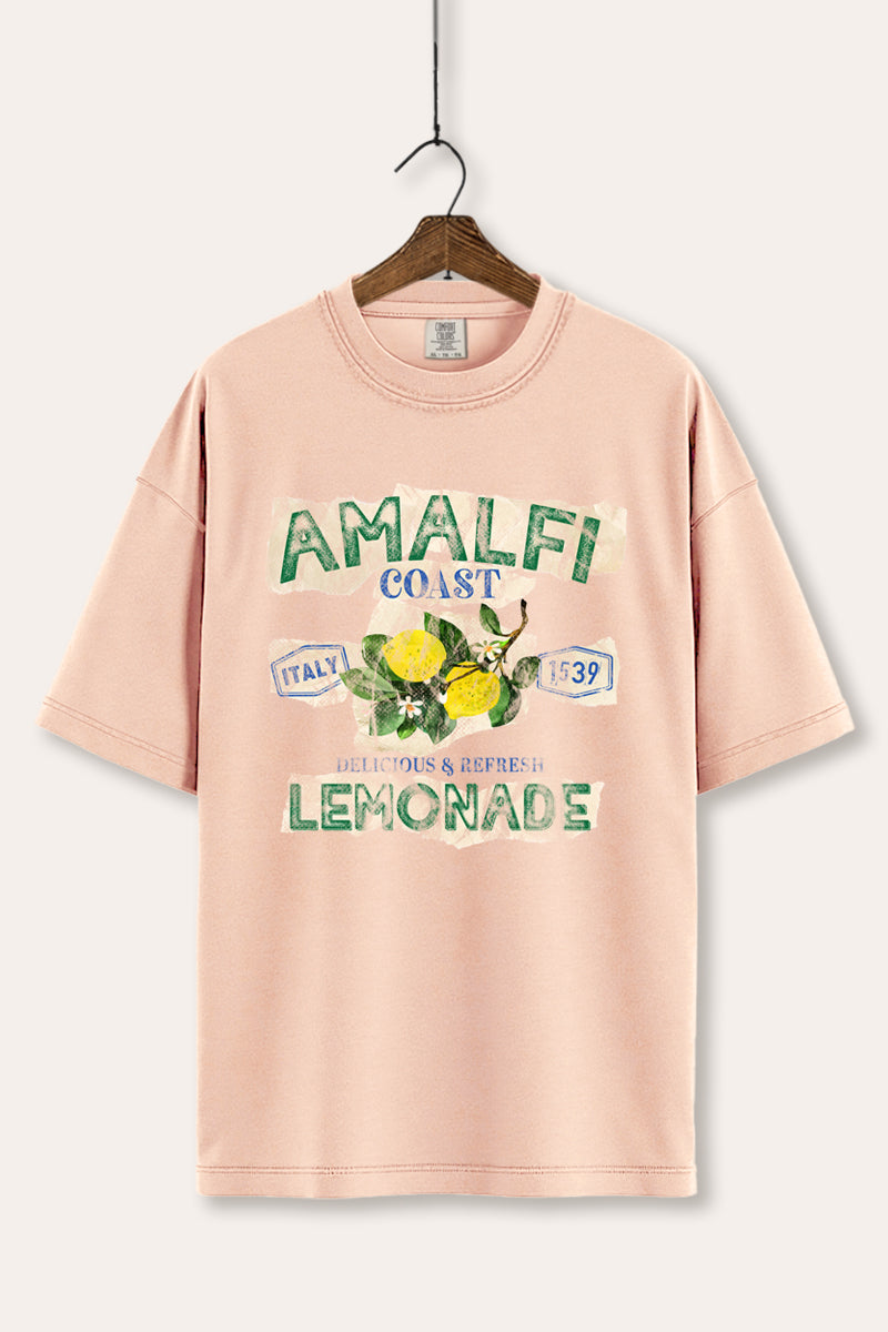 Amalfi Coast Lemon Fruit Graphic Women's Comfort Tee