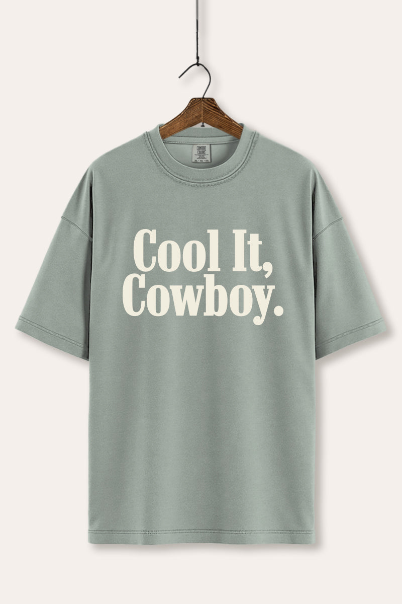 "cool it cowboy" comfort colors® graphic tee
