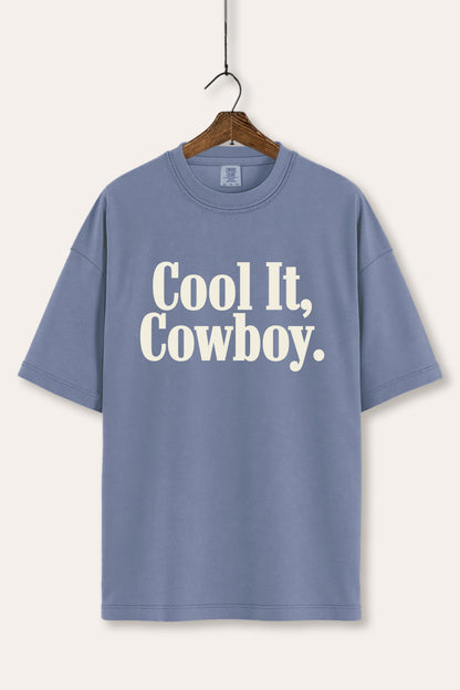 Cool It Cowboy Western Graphic Women's Comfort Tee