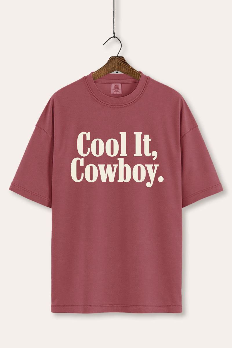 "cool it cowboy" comfort colors® graphic tee