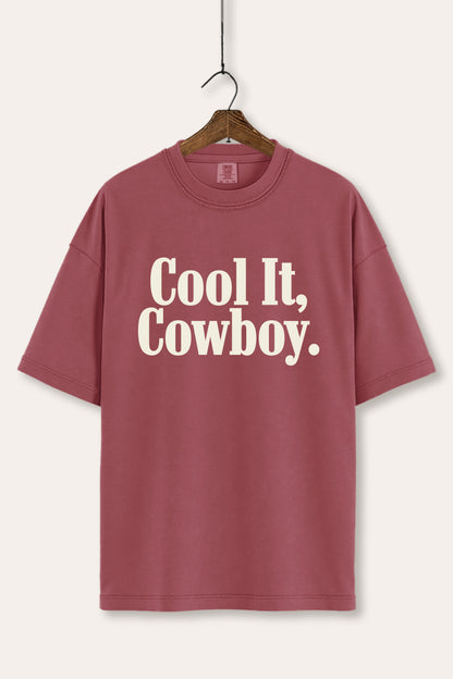 Cool It Cowboy Western Graphic Women's Comfort Tee