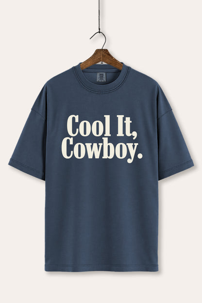 Cool It Cowboy Western Graphic Women's Comfort Tee