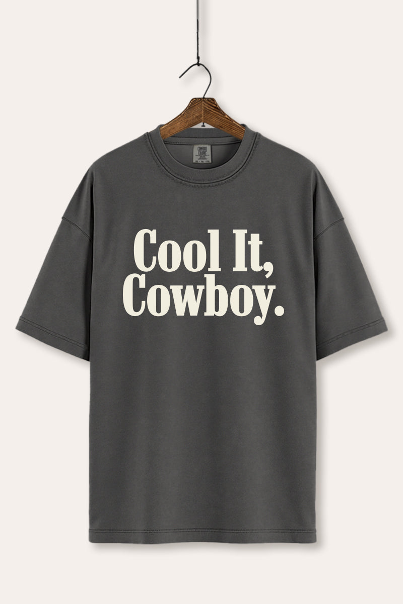 "cool it cowboy" comfort colors® graphic tee