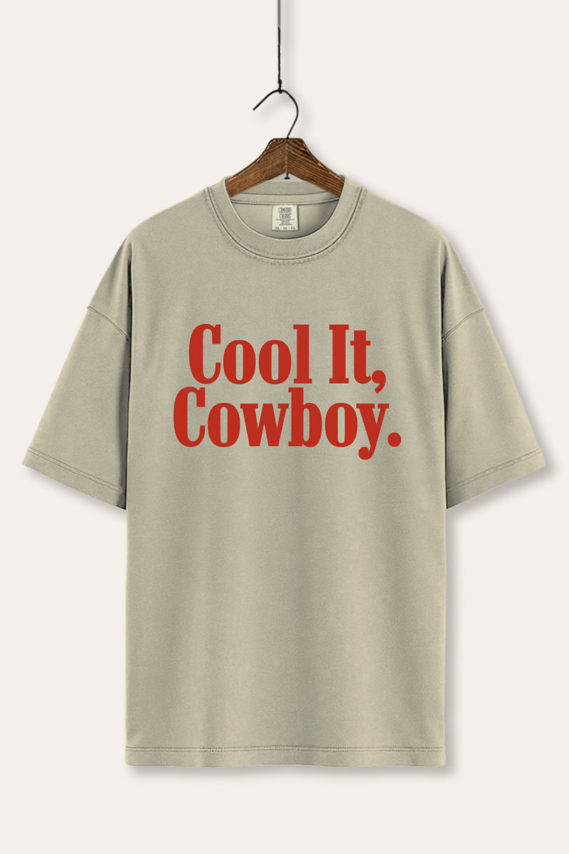 "cool it cowboy" comfort colors® graphic tee