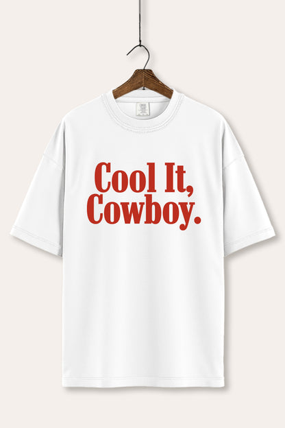 Cool It Cowboy Western Graphic Women's Comfort Tee