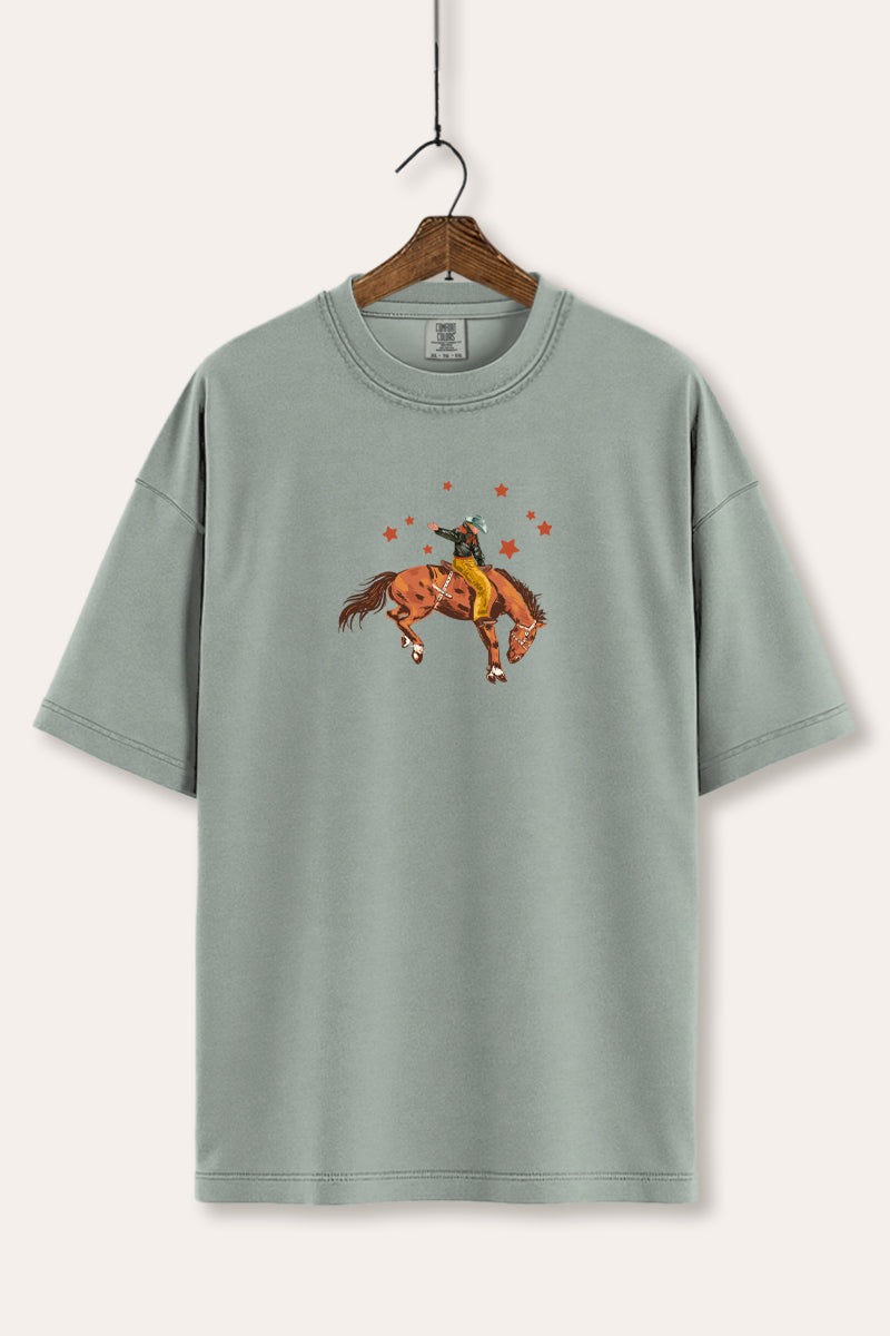 cowboy rodeo star graphic comfort colors® tee