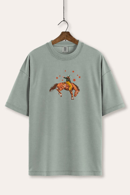Rodeo Cowboy Stars Graphic Women's Comfort Tee