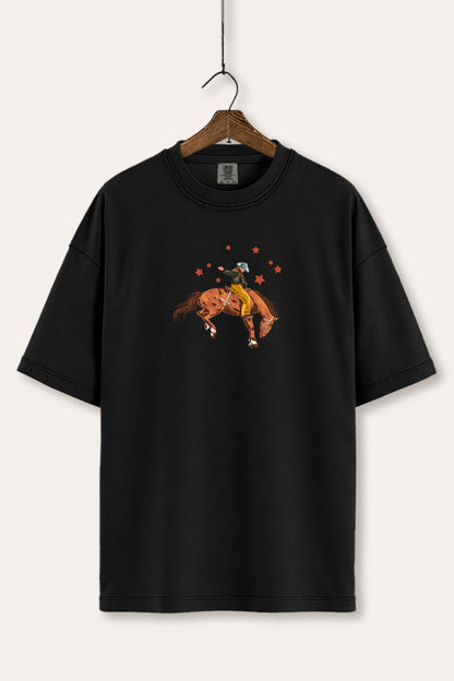 Rodeo Cowboy Stars Graphic Women's Comfort Tee