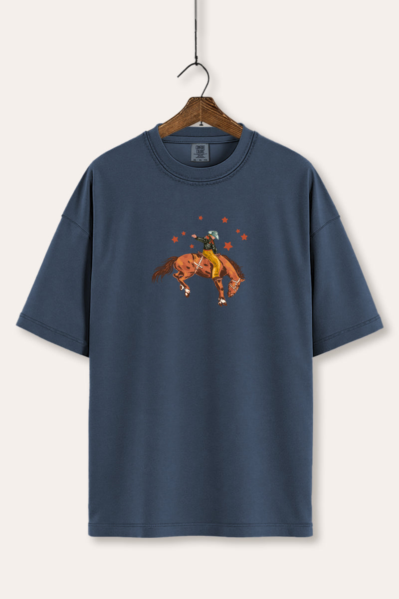 cowboy rodeo star graphic comfort colors® tee