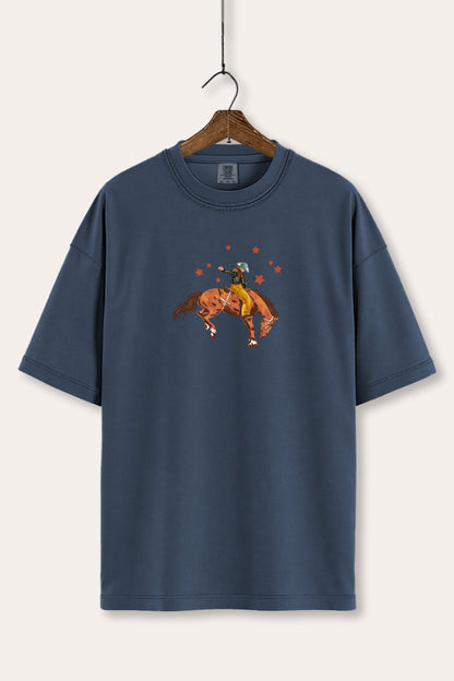 Rodeo Cowboy Stars Graphic Women's Comfort Tee