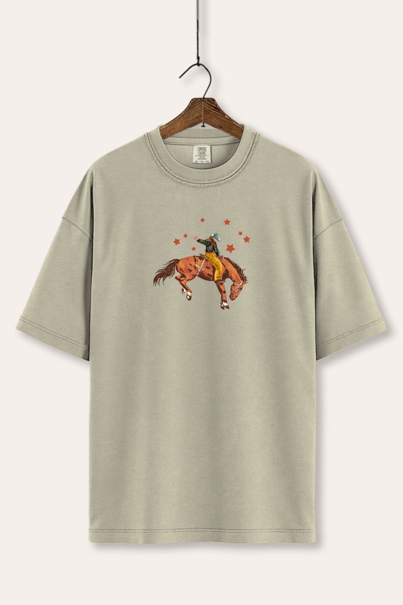 cowboy rodeo star graphic comfort colors® tee