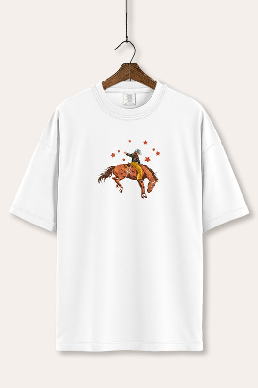 cowboy rodeo star graphic comfort colors® tee