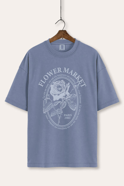 Flower Market Rose Graphic Women's Comfort Tee