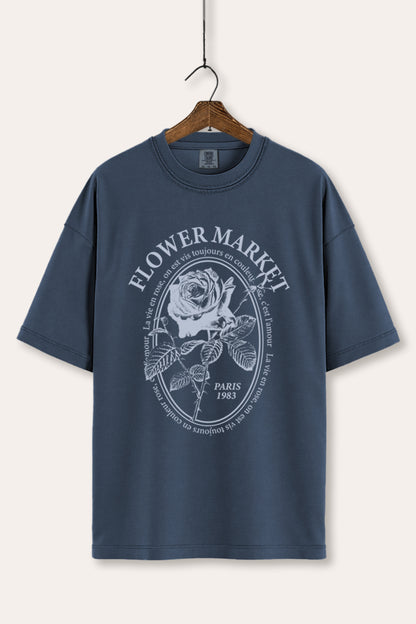 Flower Market Rose Graphic Women's Comfort Tee