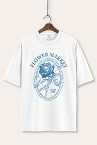 rose flower market graphic comfort colors® tee