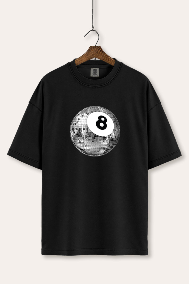 Disco 8-Ball Graphic Women's Comfort Tee