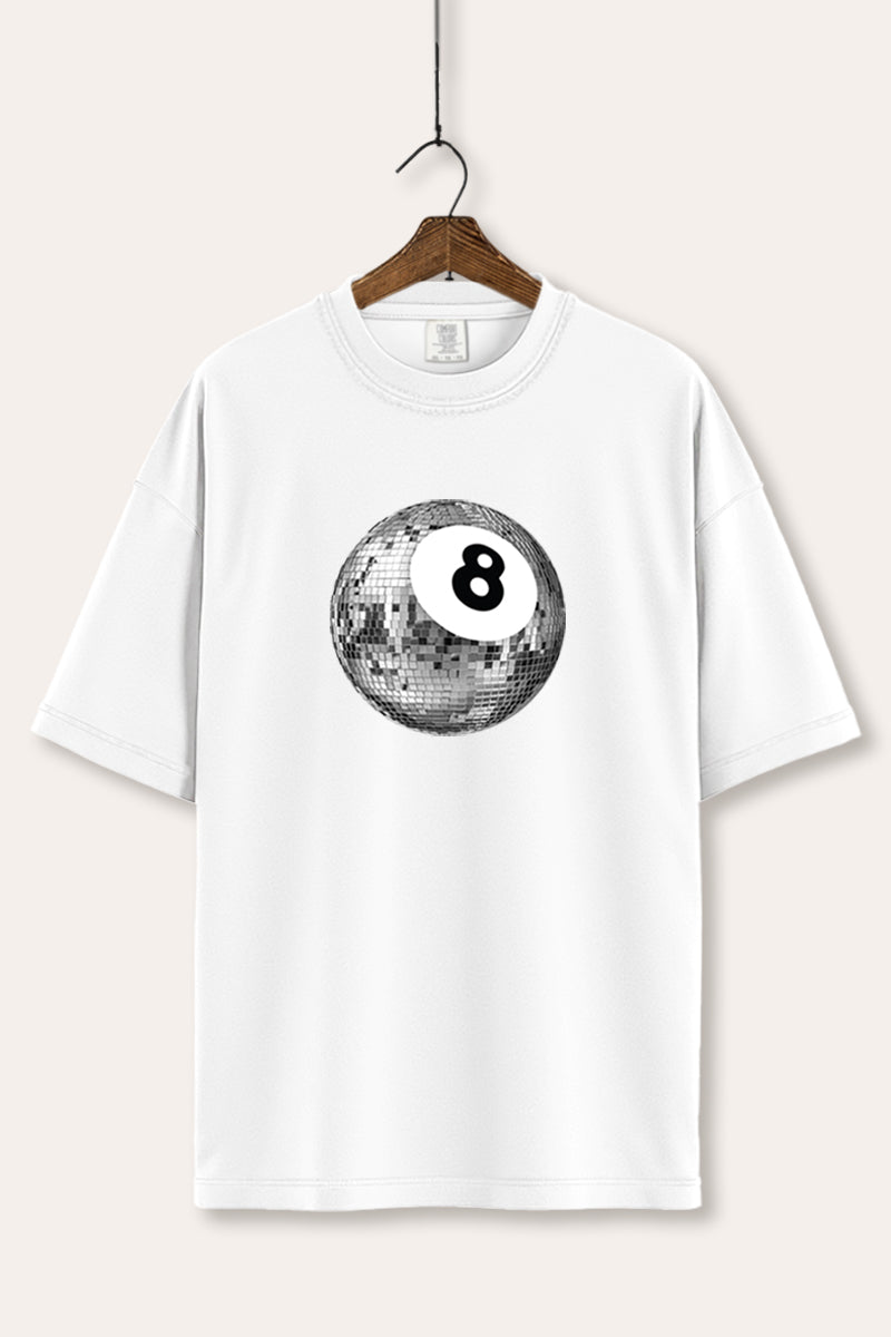 Disco 8-Ball Graphic Women's Comfort Tee