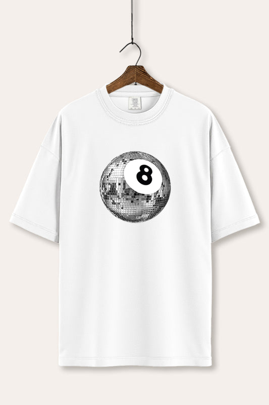 Disco 8-Ball Graphic Women's Comfort Tee