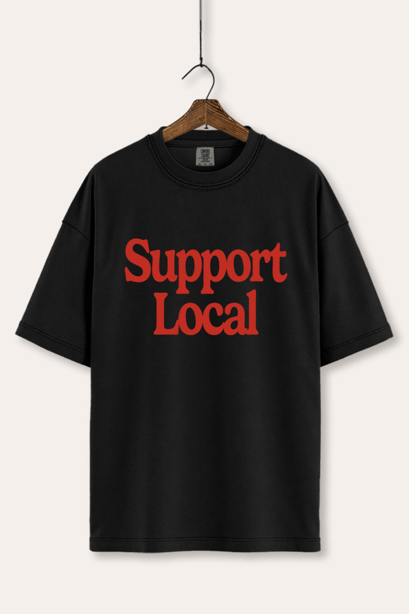 "support local" graphic comfort colors® tee