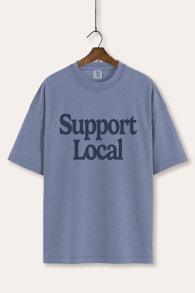 "support local" graphic comfort colors® tee