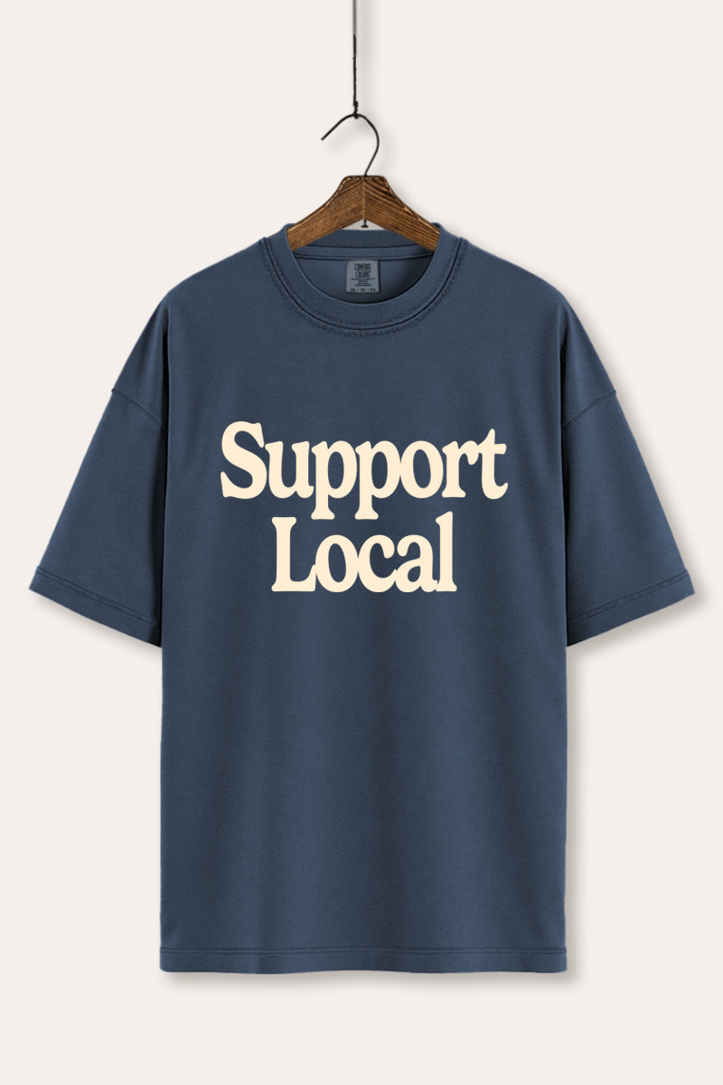 "support local" graphic comfort colors® tee